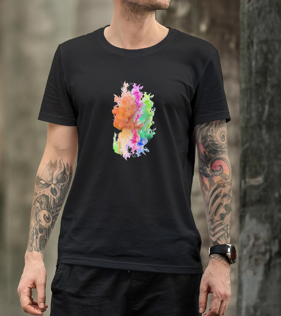 Colored Smoke Designed By Pngtree T-Shirt