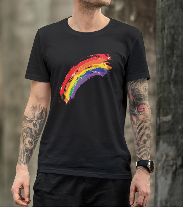 Colors Rainbow Brush Strokes T-Shirt