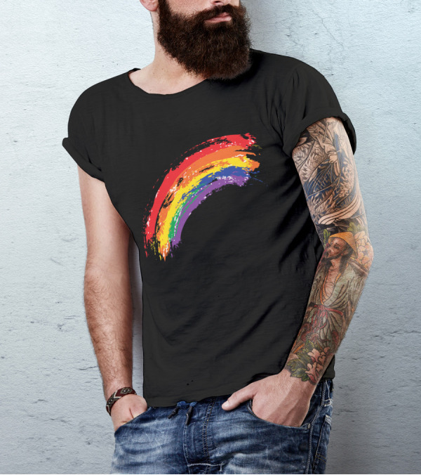 Colors Rainbow Brush Strokes T-Shirt