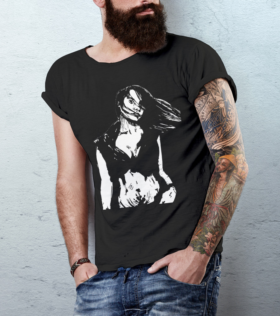 Comics Old Girl Monochrome Dynamic T-Shirt