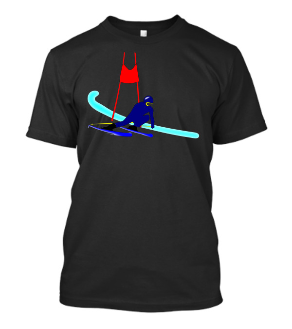 Competition Ski Slalom Sport Racer Action T-Shirt