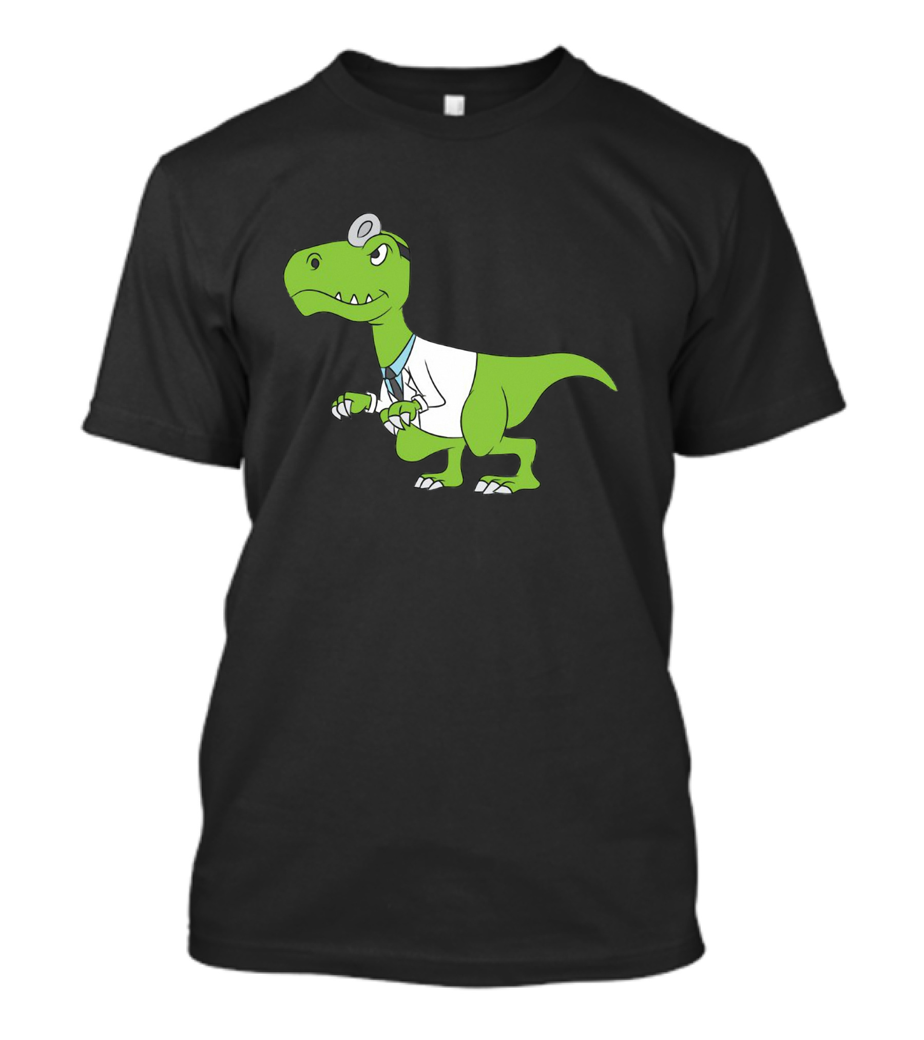 Dental Assistant Dinosaur With Doctor Attire T-Shirt