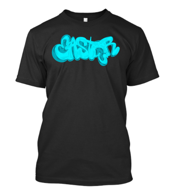 Easter Blue Graffiti Text T-Shirt