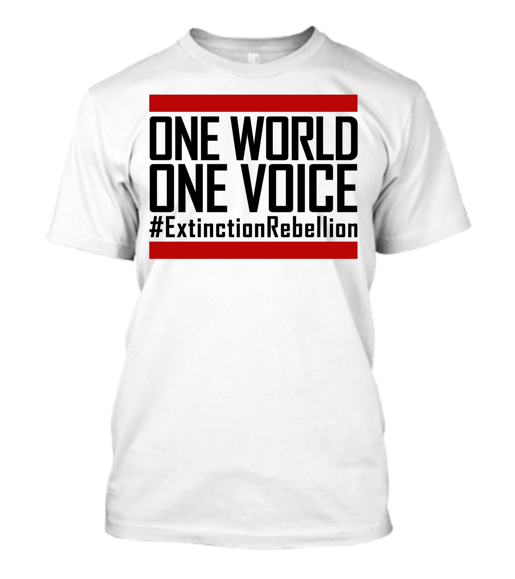 ONE WORLD ONE VOICE #ExtinctionRebellion T-Shirt