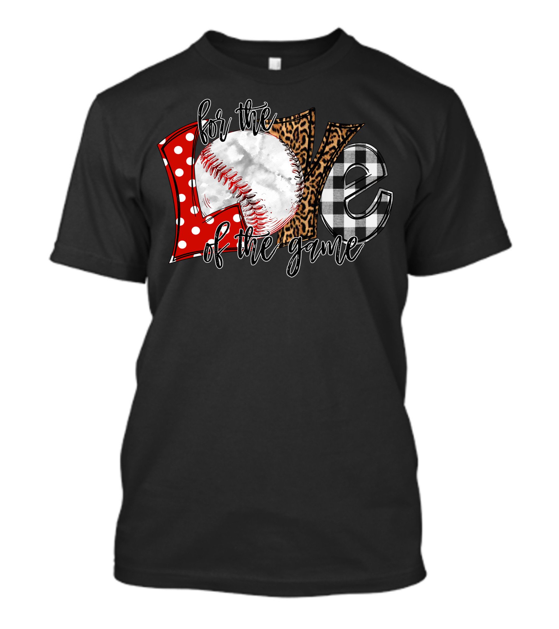 For The Love Of The Game Baseball Textured T-Shirt