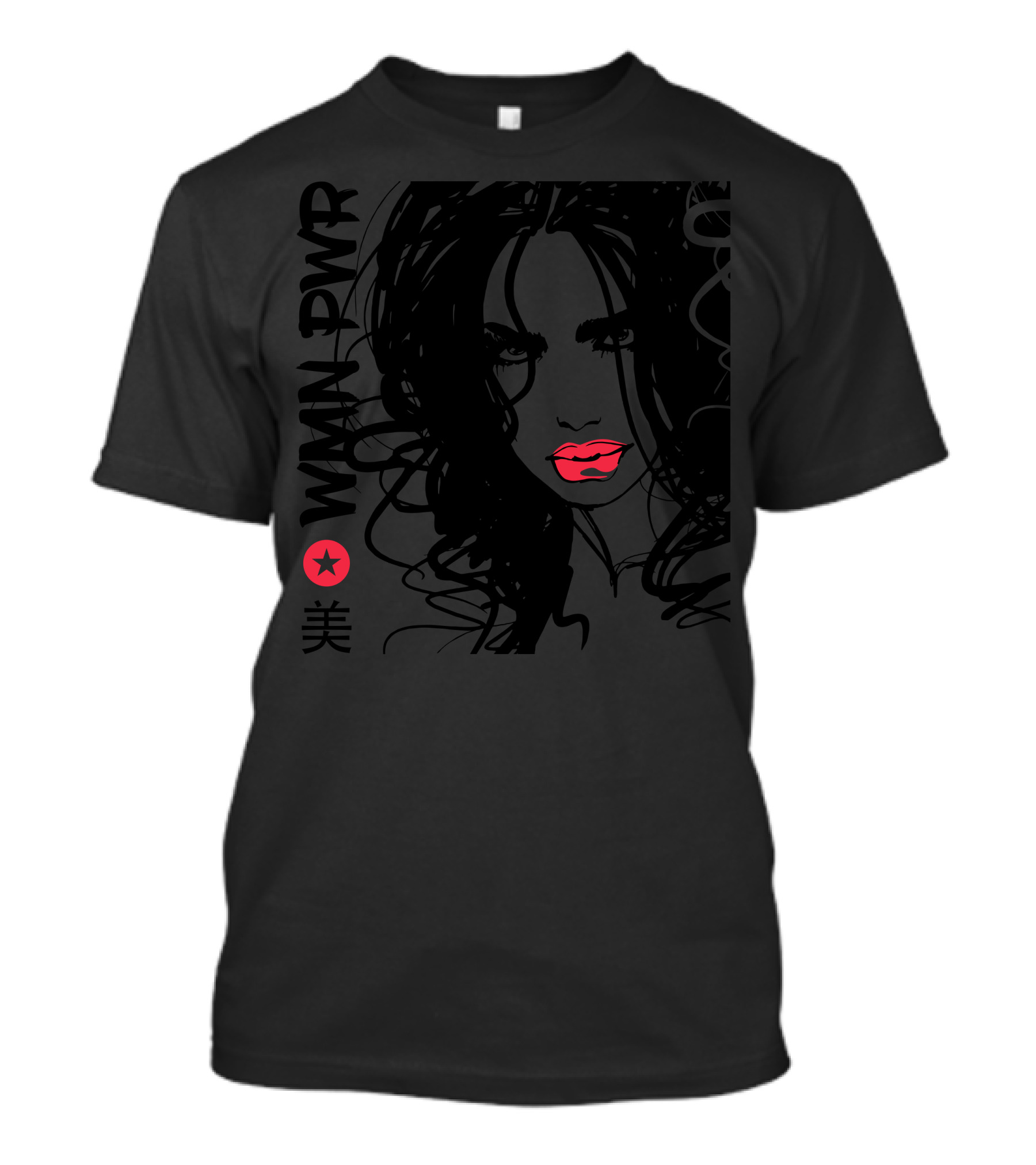 Woman Power 美 Bold Red Lips Iconic T-Shirt