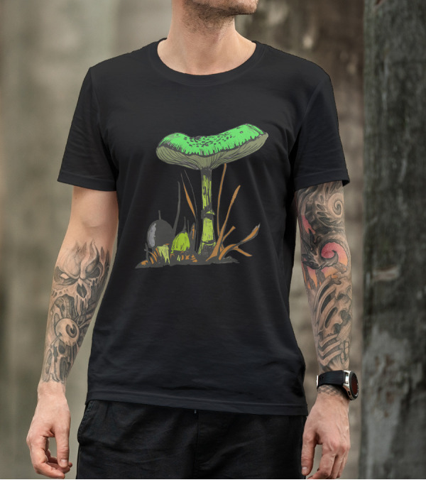 Green Mushroom Forest T-Shirt