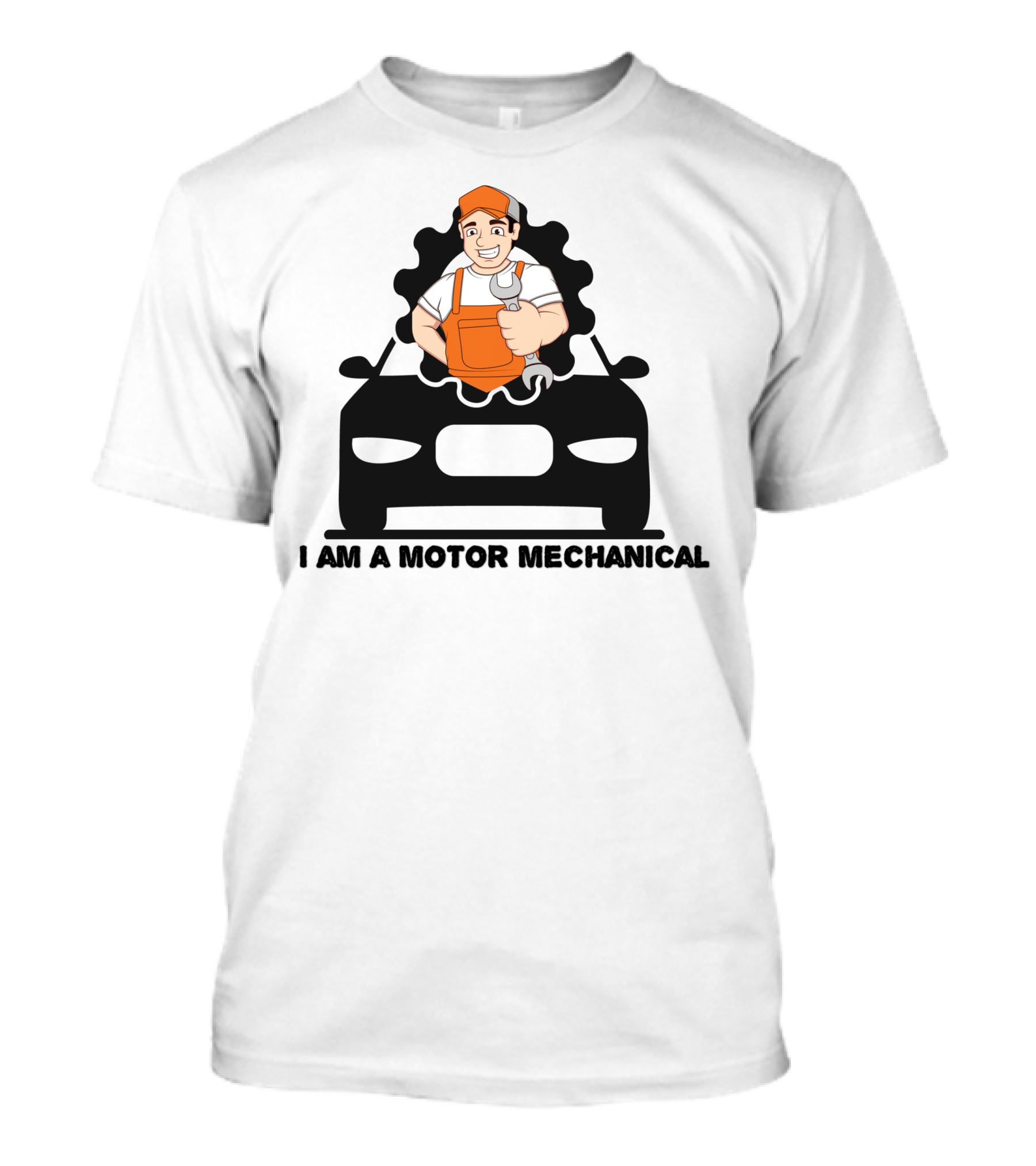 I Am A Motor Mechanical Funny Mechanic Cartoon Thumbs Up T-Shirt