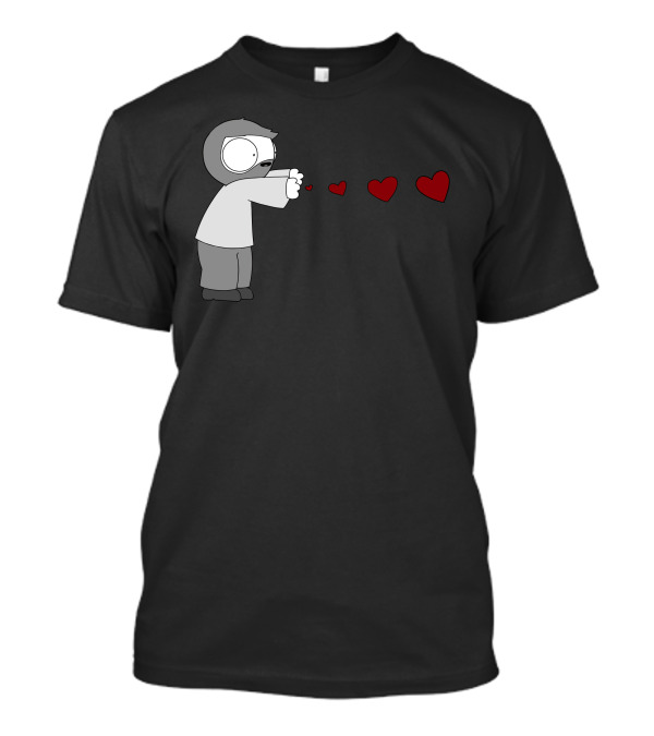 John Hearts Character Blowing Red Hearts T-Shirt