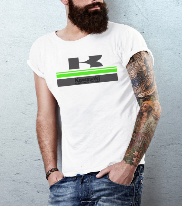 Kawasaki Racing Team Green Stripe T-Shirt