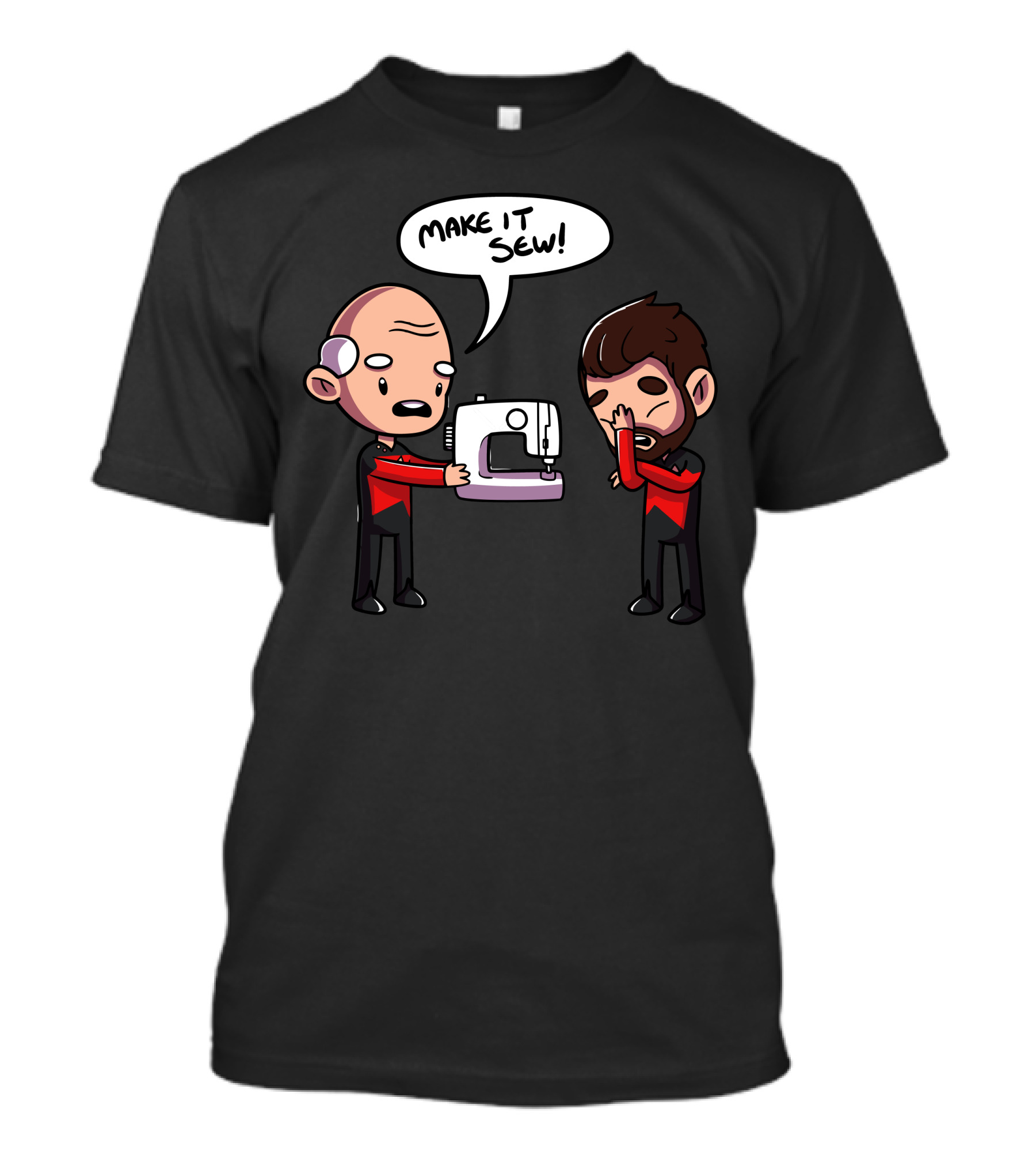 Make It Sew Star Trek Next Generation Parody With Sewing Machine T-Shirt