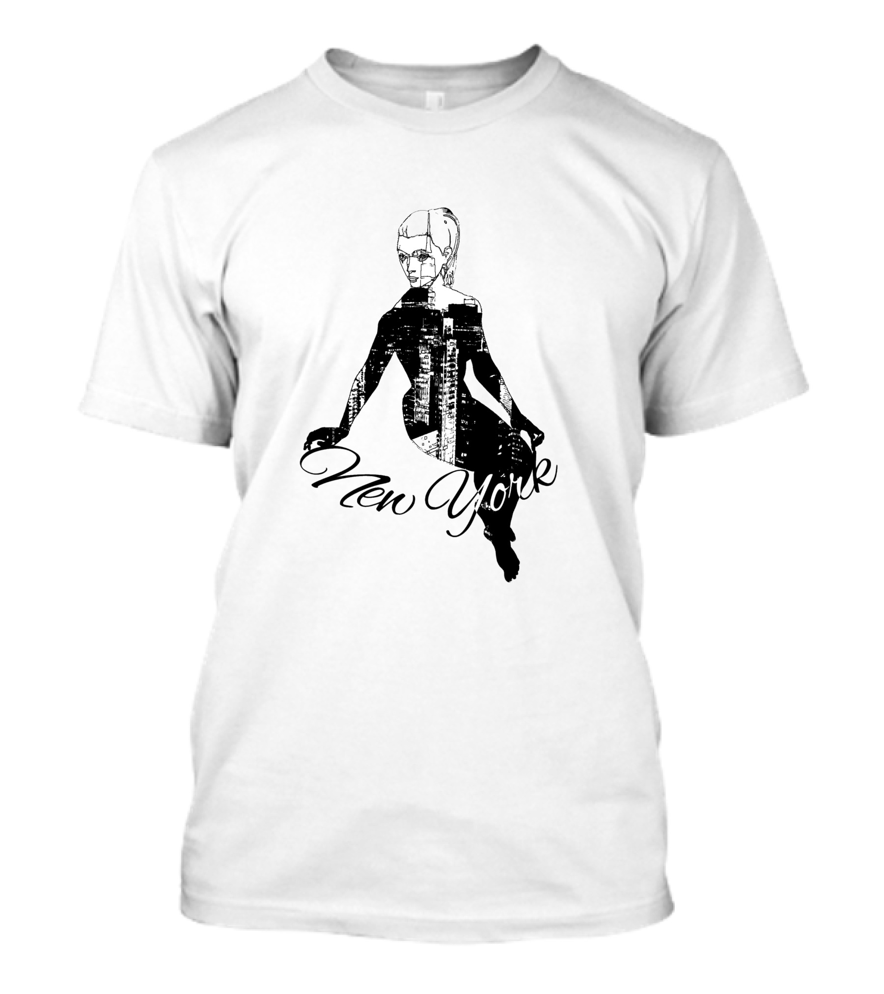New York City Lady Skyline T-Shirt