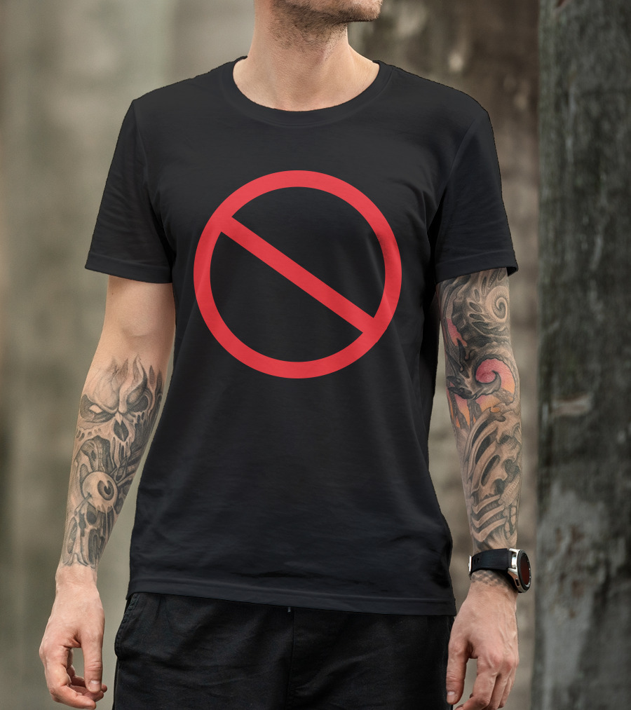 Not Che Guevara Symbol With Red Prohibition Circle Over Iconic Image T-Shirt