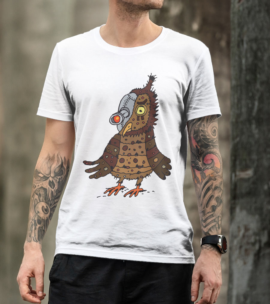 Owl Terminator Bird Robot Vision Cyborg Hunter T-Shirt
