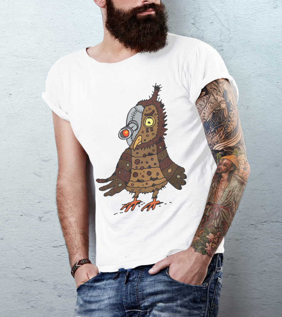 Owl Terminator Bird Robot Vision Cyborg Hunter T-Shirt