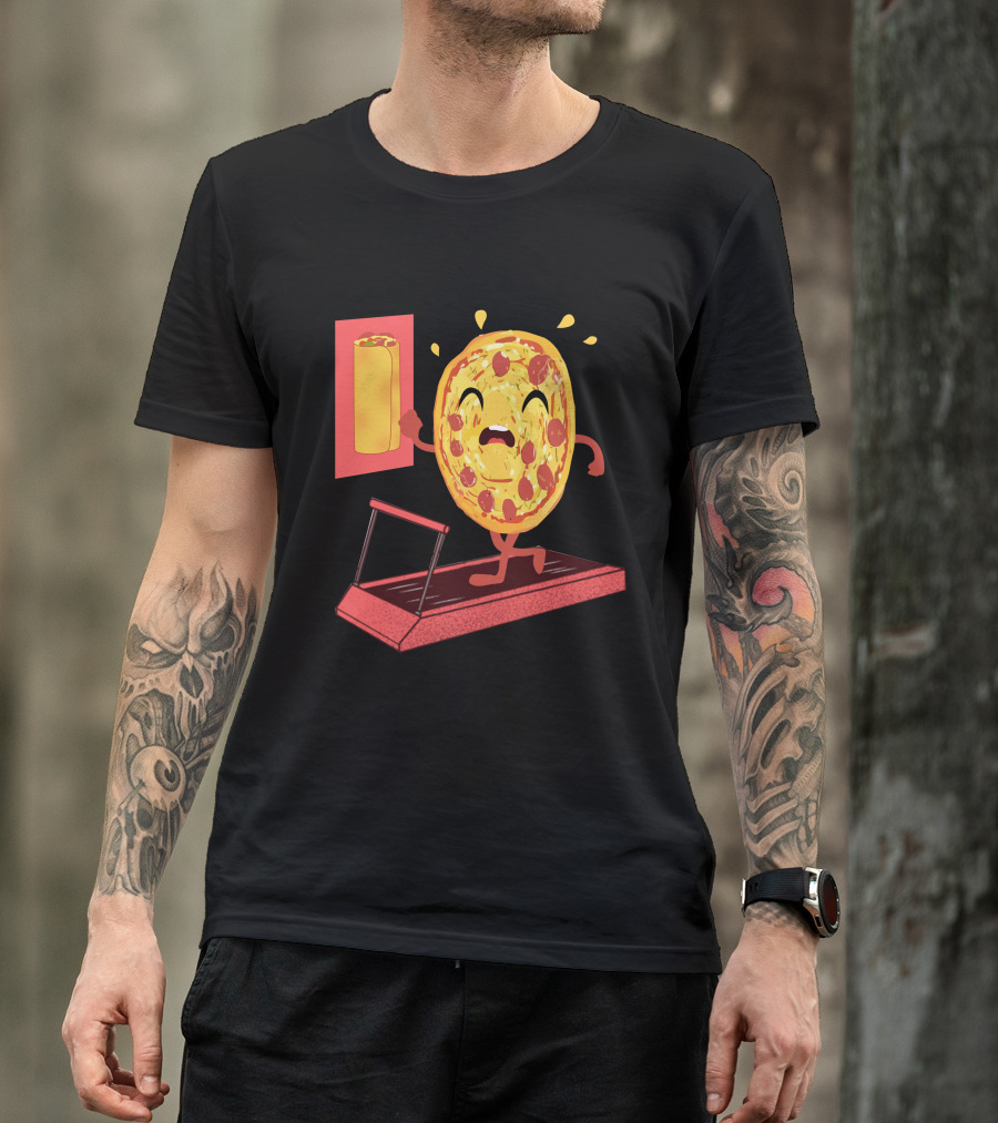 Running Pizza Dreams Burrito Motivation T-Shirt