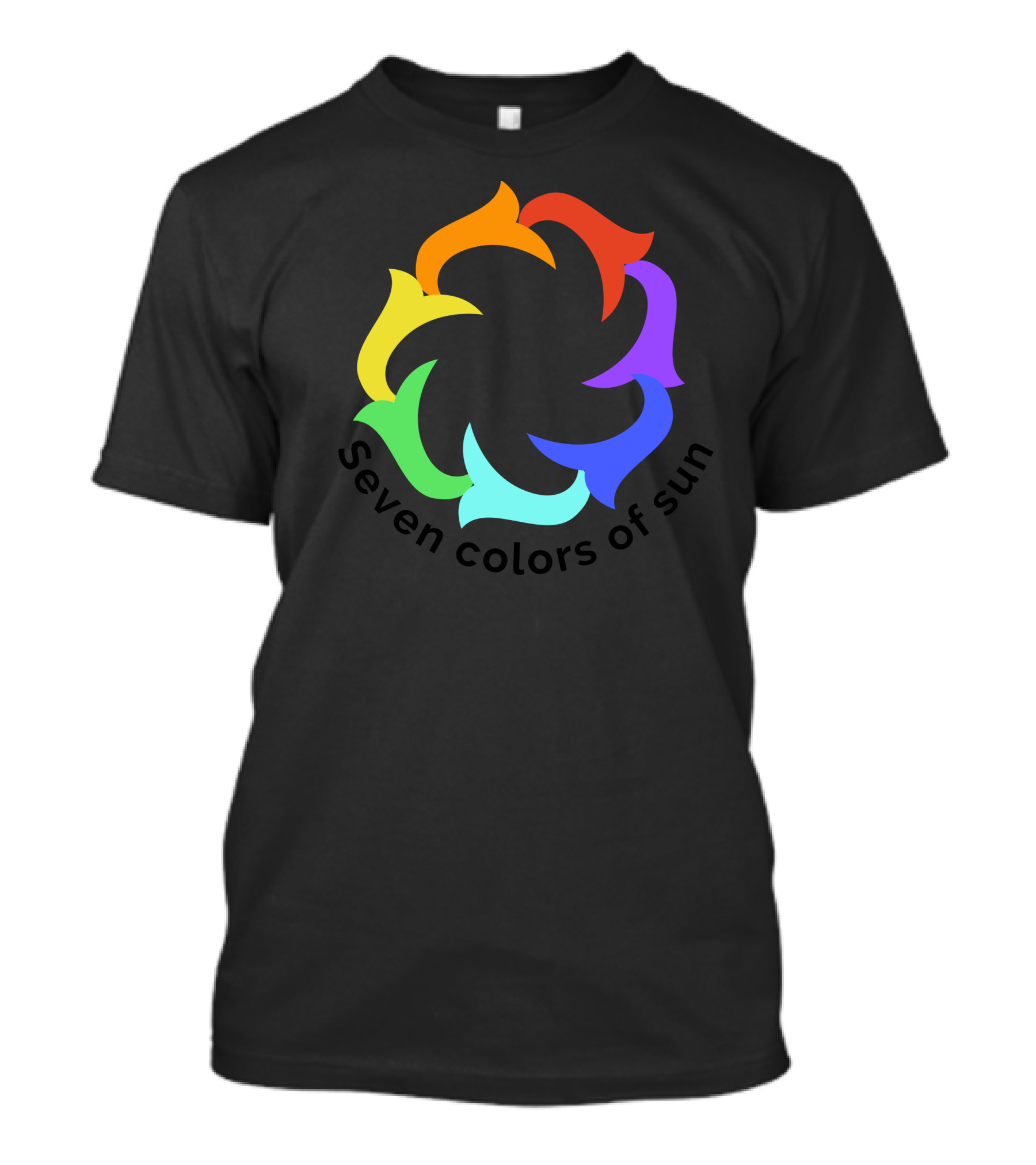 Seven Colors Of Sun Spectrum Swirl T-Shirt