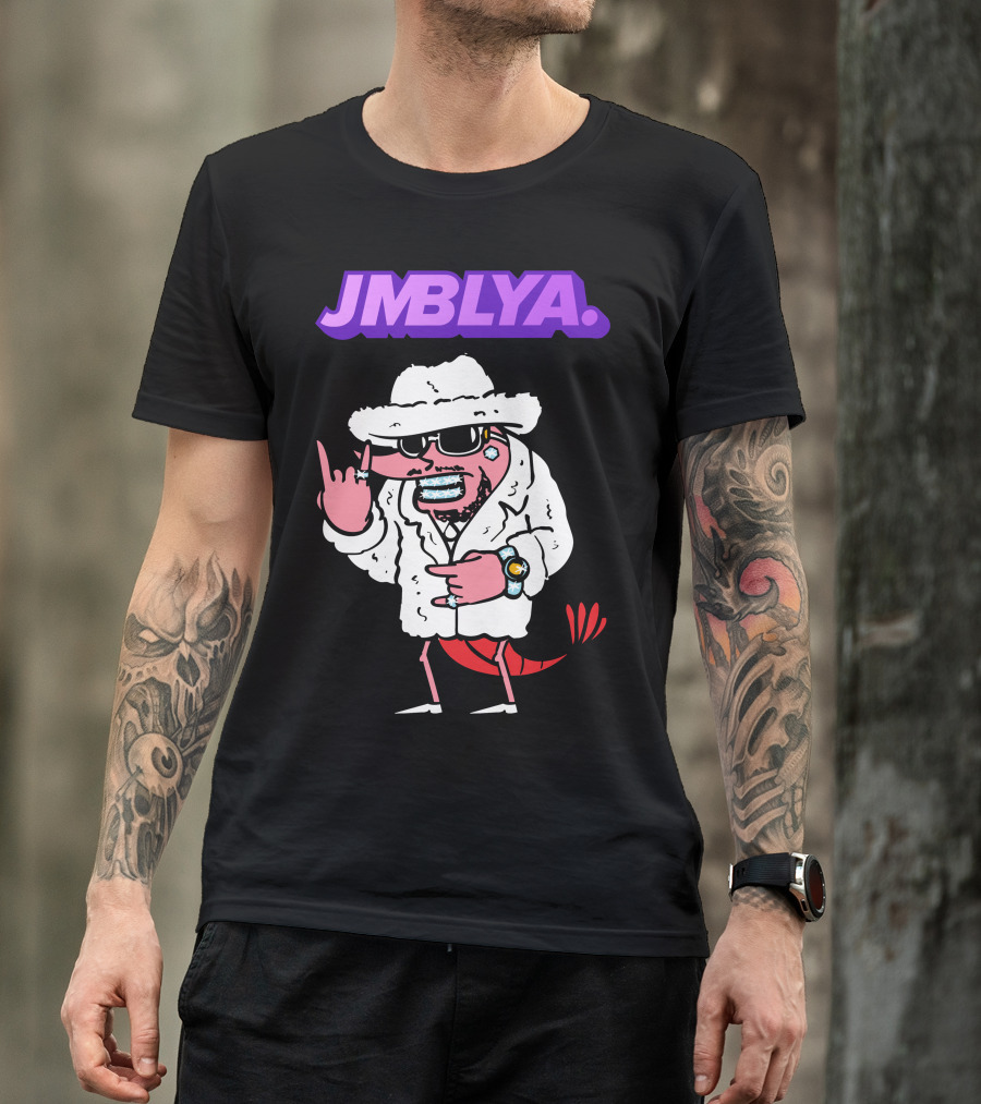 JMBLYA Shrimp Mr Jmblya Metal Pimp Style With Grillz And Bling T-Shirt