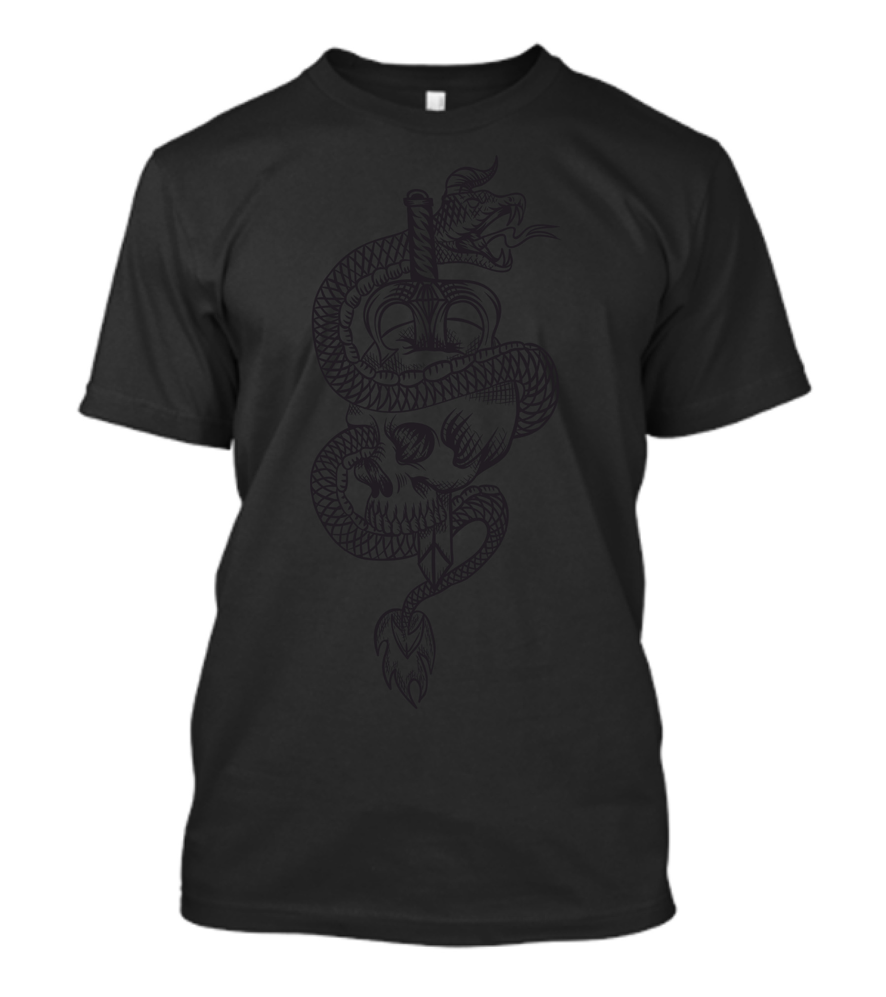 Skull Dragon Sword Serpent T-Shirt