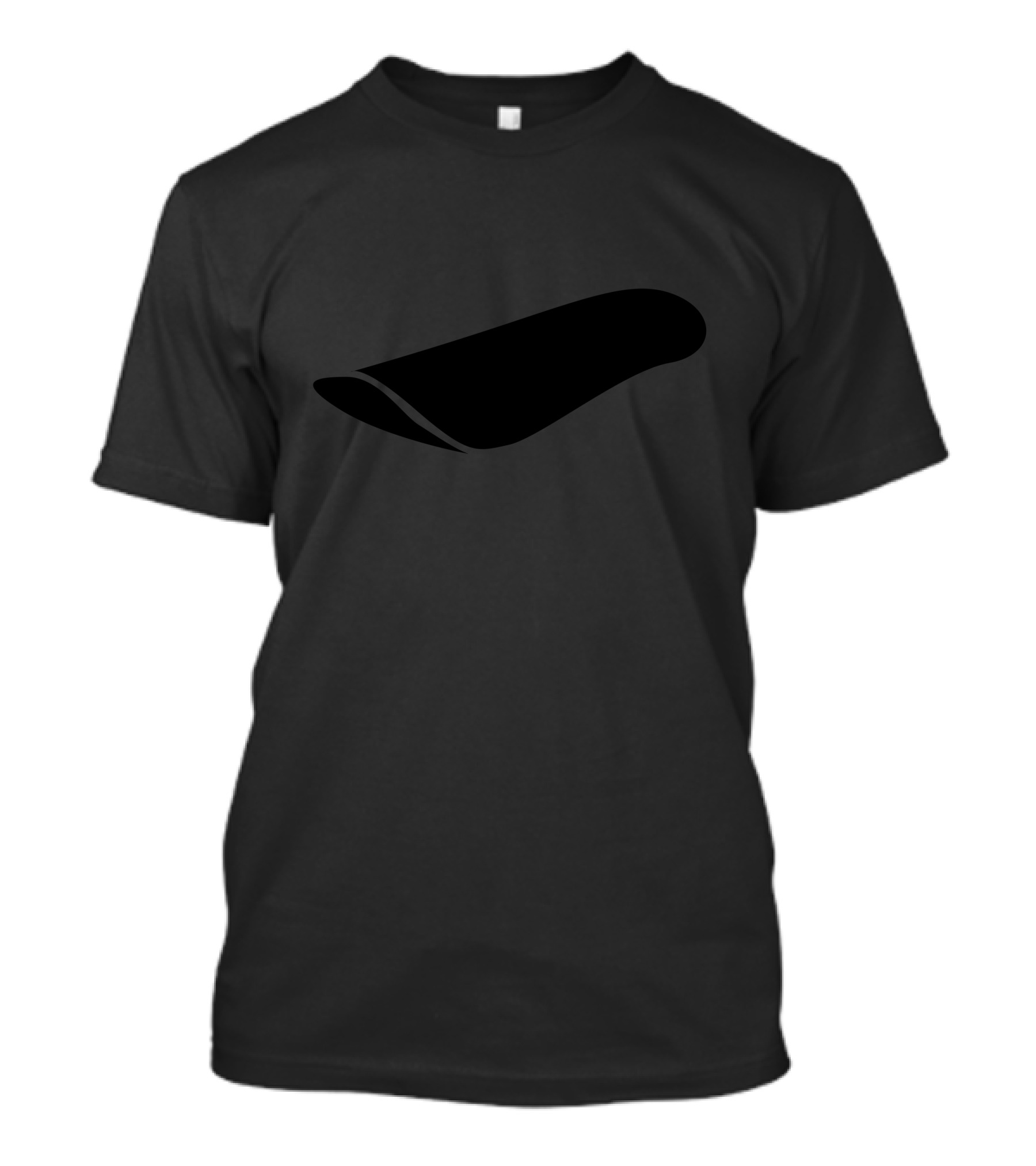 Snow Bending Silhouette Black And Gray Minimalist T-Shirt