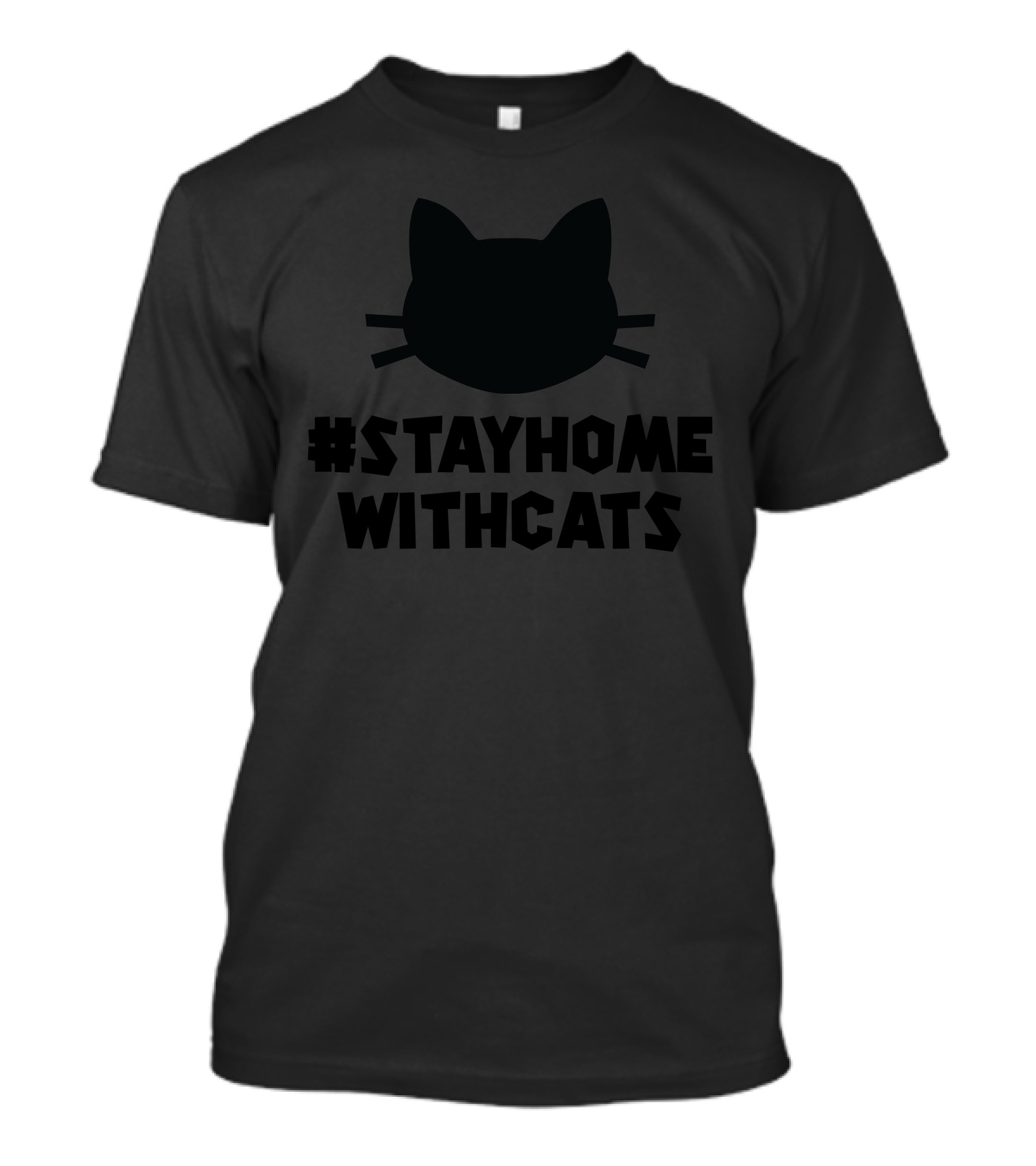 StayHomeWithCats Cat T-Shirt