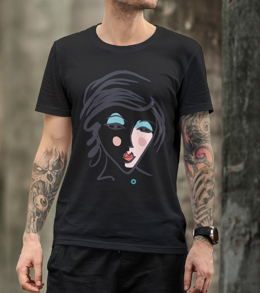 WMN PWR Women Power Girl Face T-Shirt
