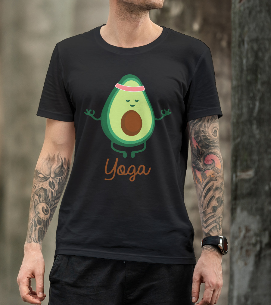 Avocado Yoga Meditation Relaxation T-Shirt