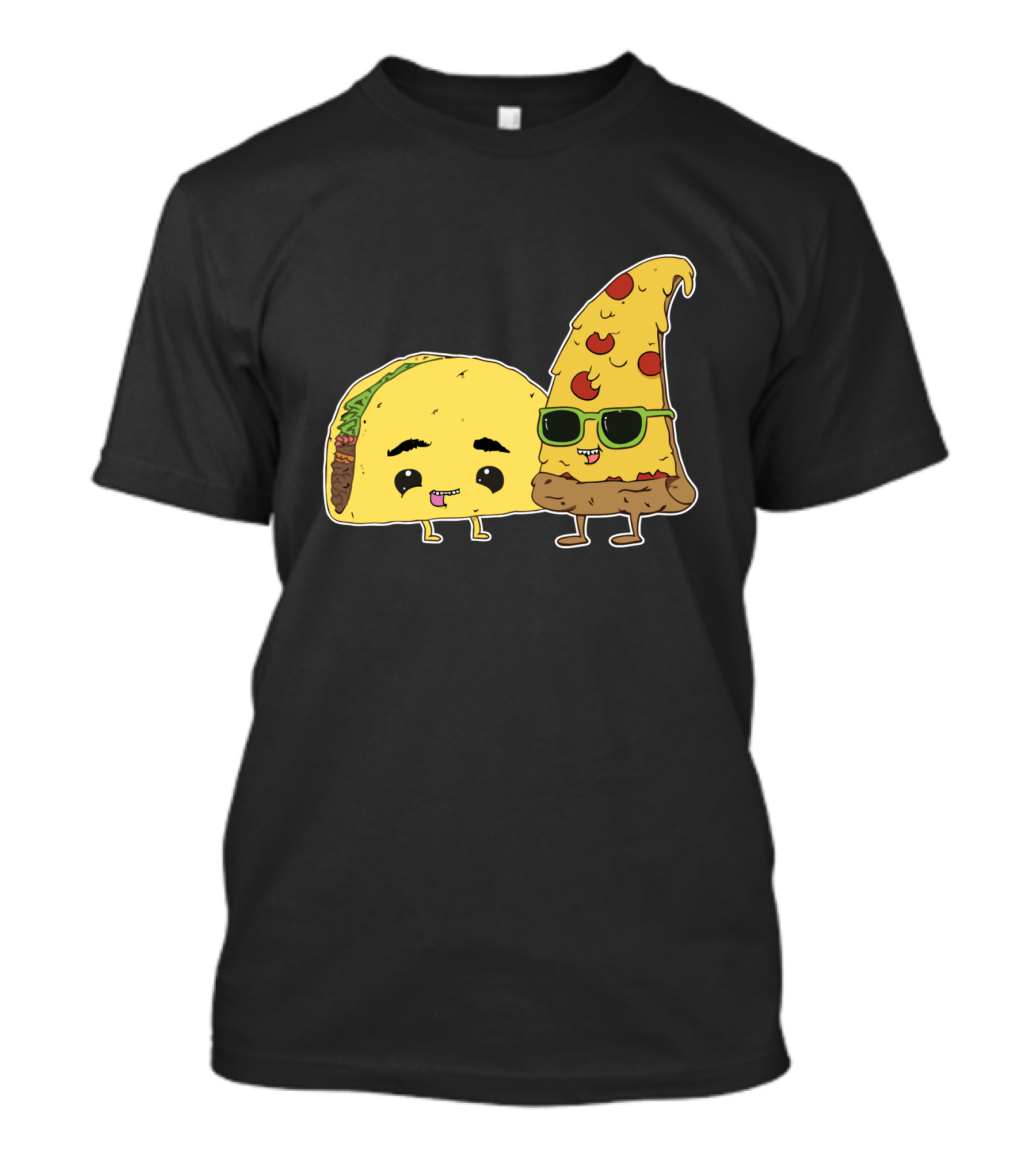 BFFs Best Friends Forever Taco And Pizza T-Shirt