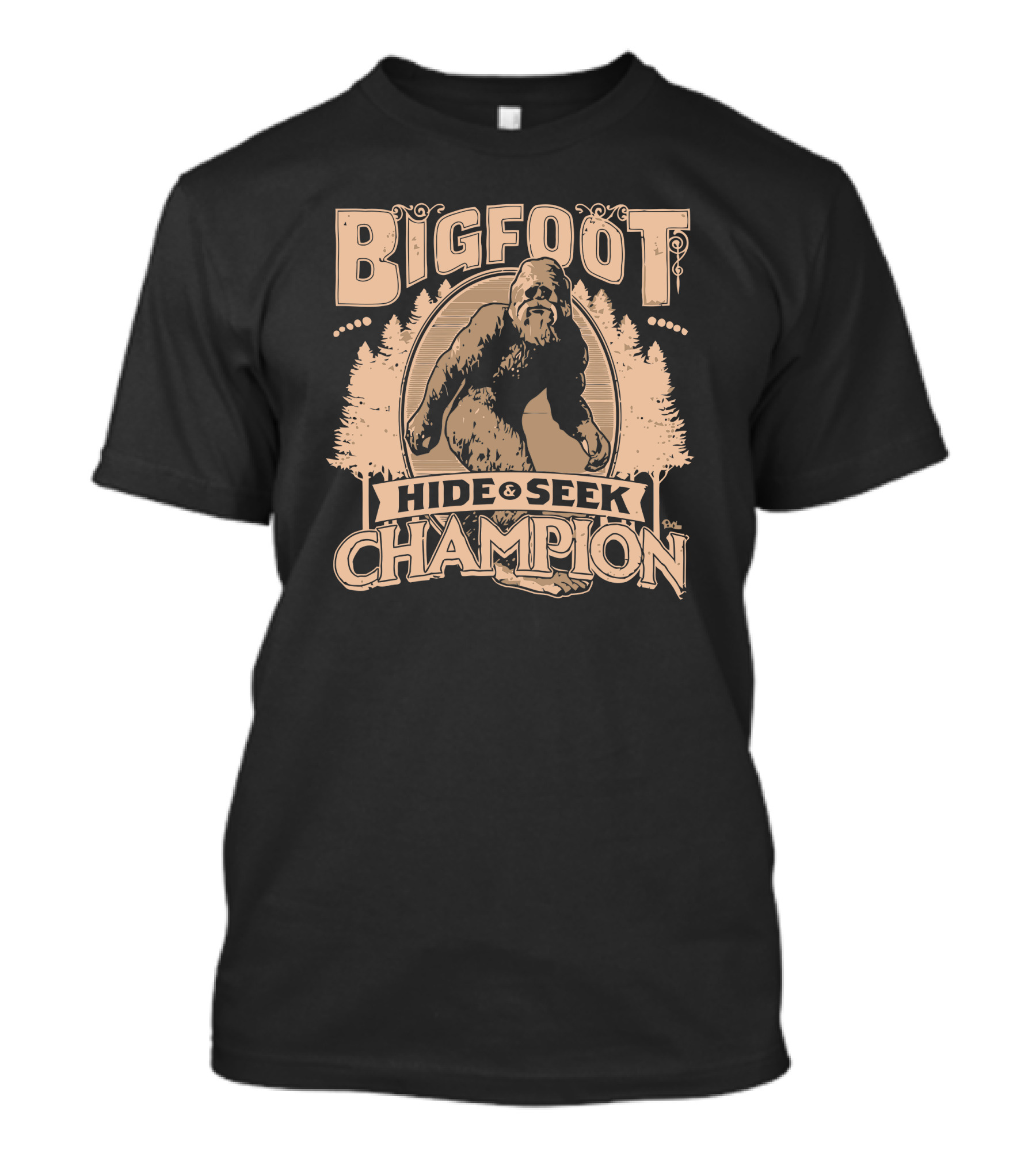 Bigfoot Hide Seek Champion T-Shirt