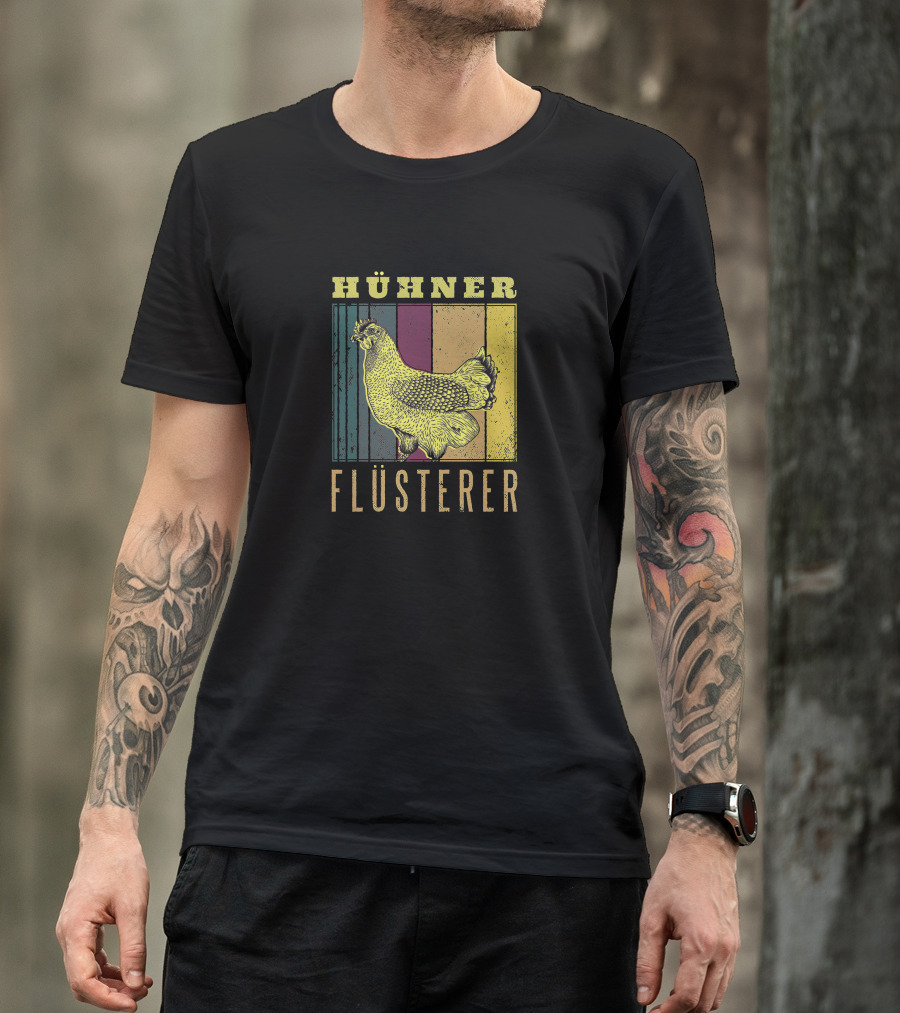 Hühner Flüsterer Retro Chicken T-Shirt