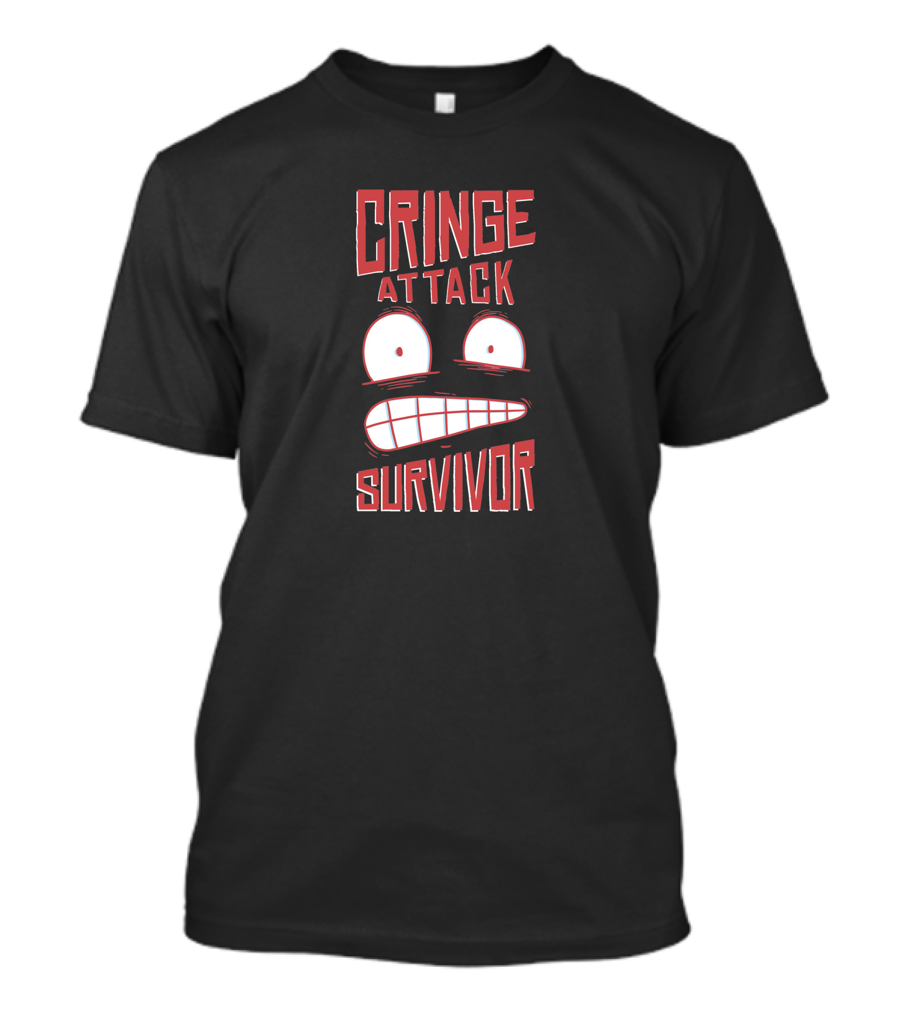 Cringe Attack Survivor Face T-Shirt