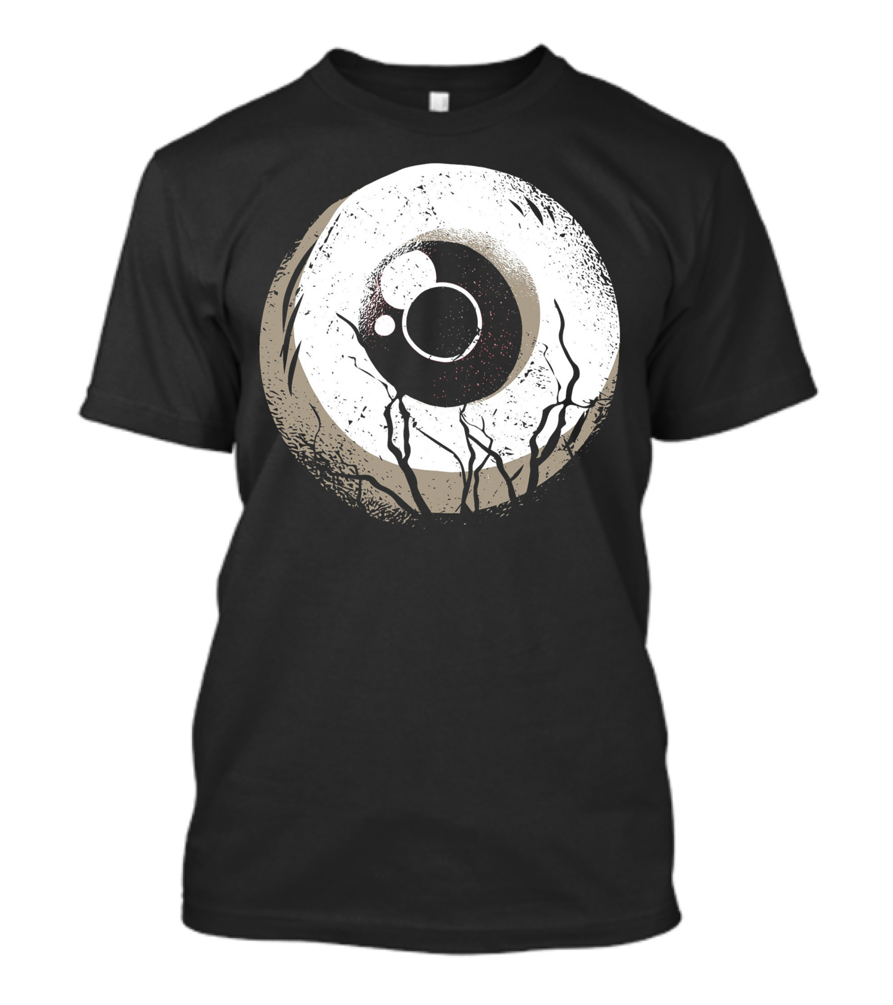 Dark Eye Ball Distressed Grunge Look T-Shirt