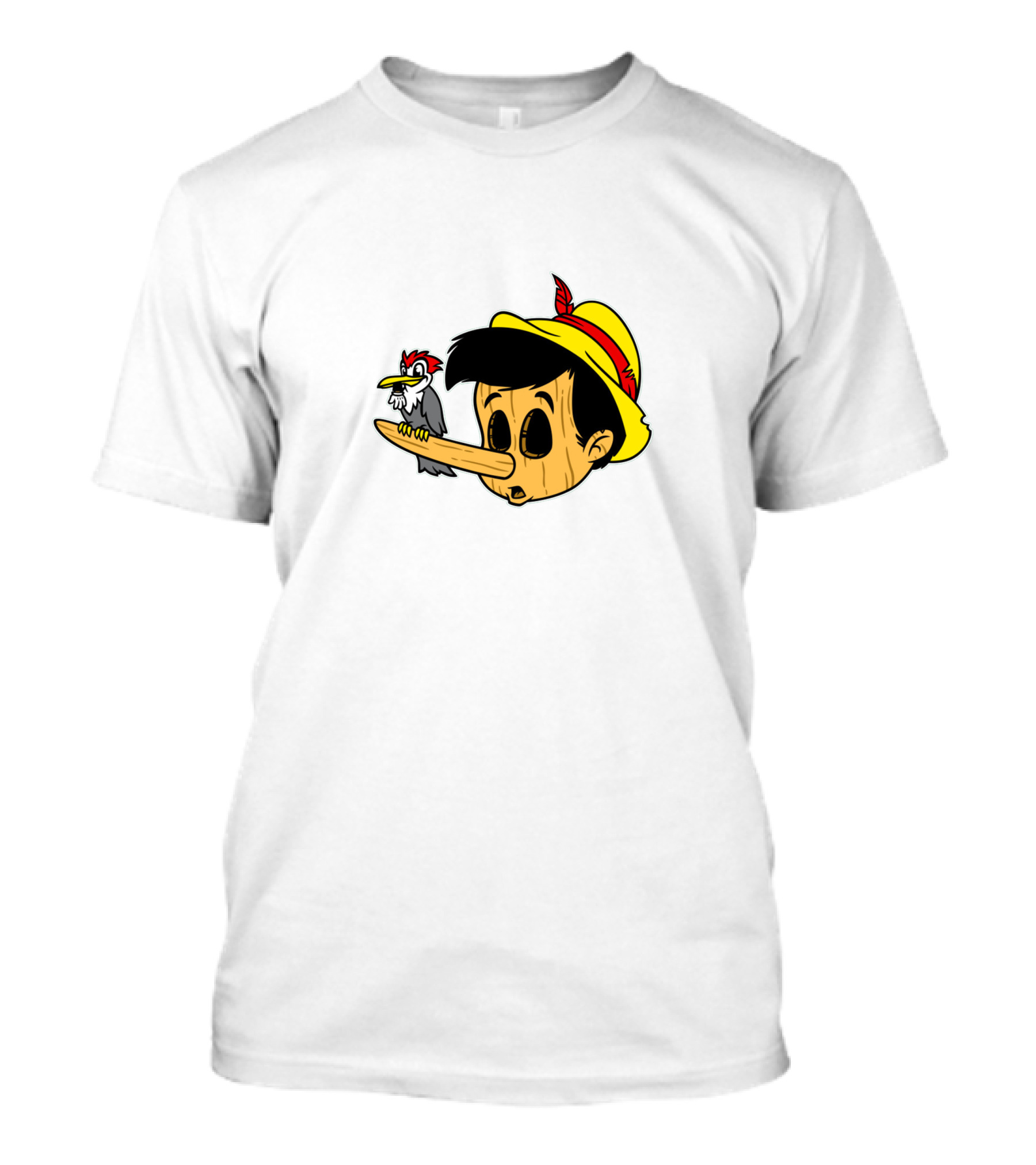 Dead Wood Pinocchio Nose Woody Woodpecker T-Shirt