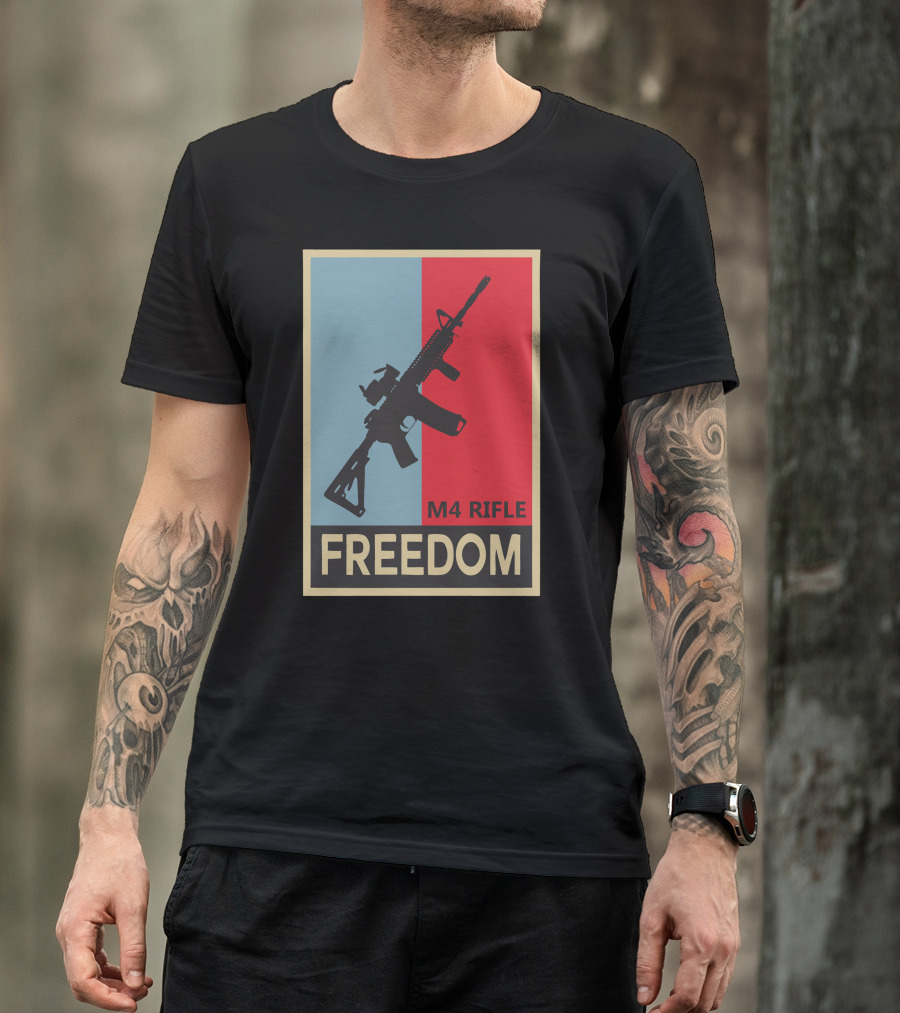 Freedom M4 Rifle Carbine Infantry T-Shirt