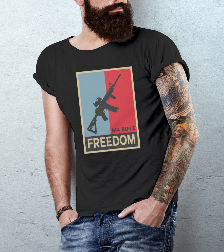 Freedom M4 Rifle Carbine Infantry T-Shirt