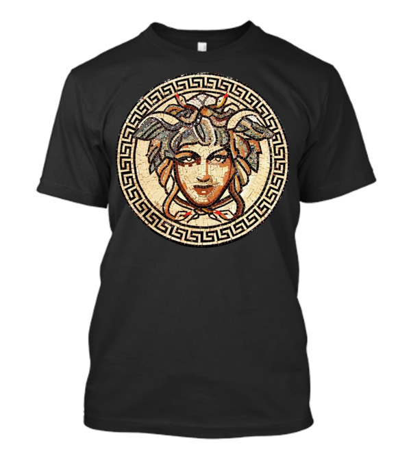 Medusa Mosaic Greek Key T-Shirt
