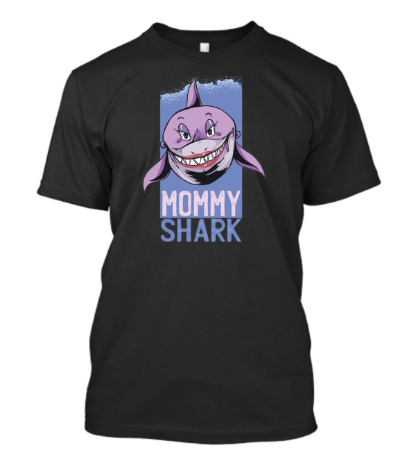Mommy Shark Purple Cartoon T-Shirt