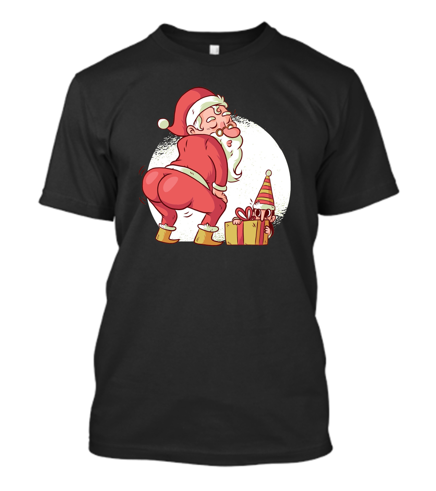 Santa Twerk Funny Christmas Gift T-Shirt