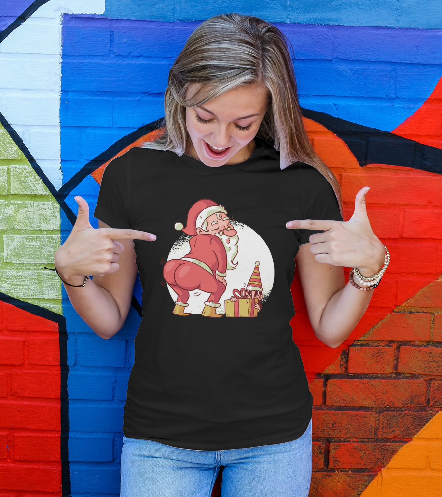 Santa Twerk Funny Christmas Gift T-Shirt