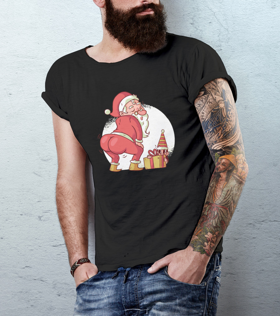Santa Twerk Funny Christmas Gift T-Shirt