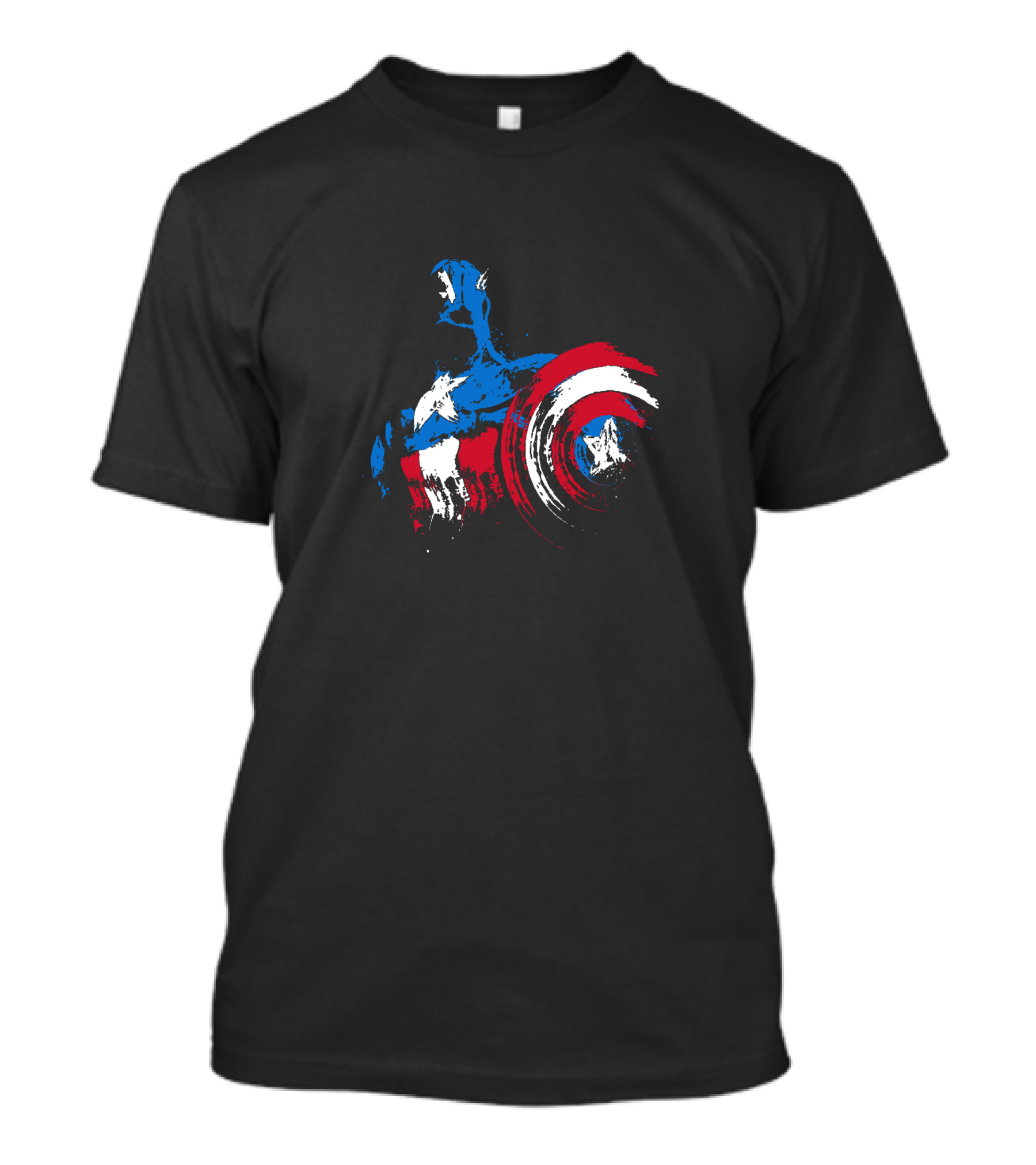 The Captain Is Coming Shield Graphic Marvel Hero T-Shirt