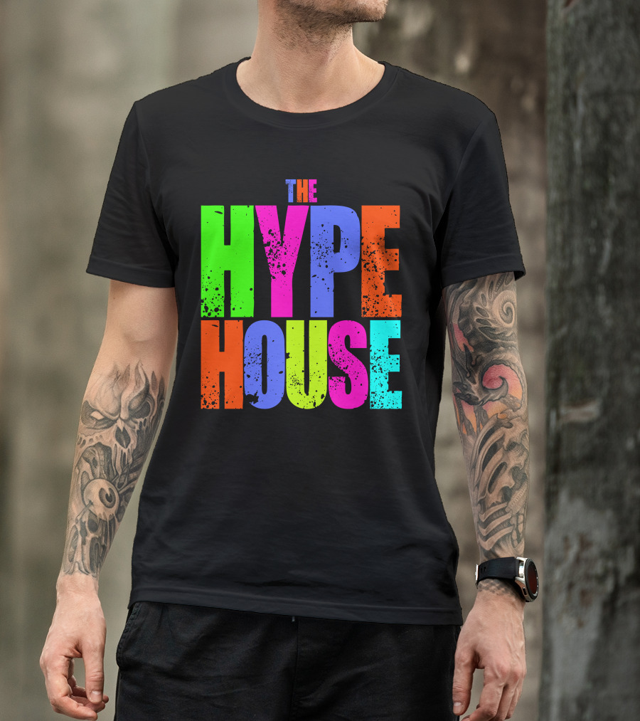 The Hype House Colorful Bold Typography T-Shirt