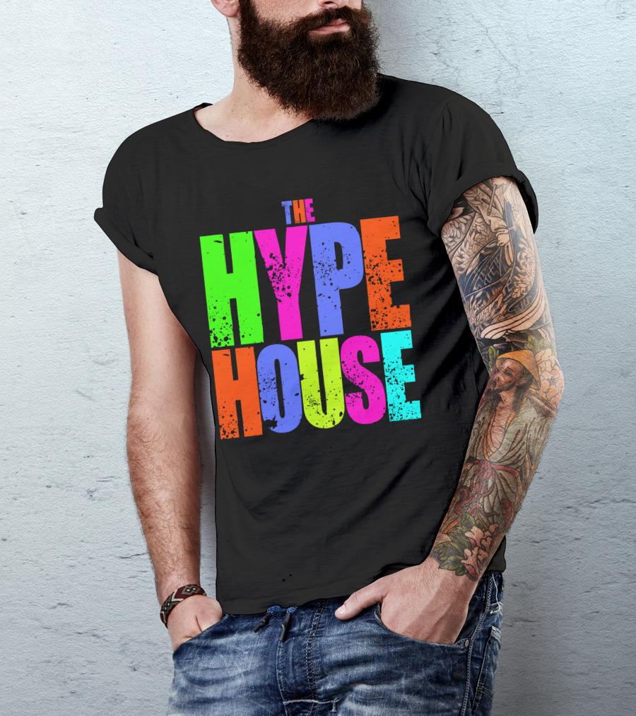 The Hype House Colorful Bold Typography T-Shirt