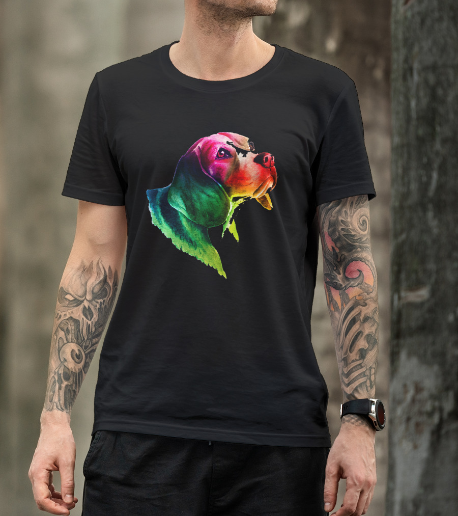 Beagle Dog Rainbow Pride LGBT T-Shirt
