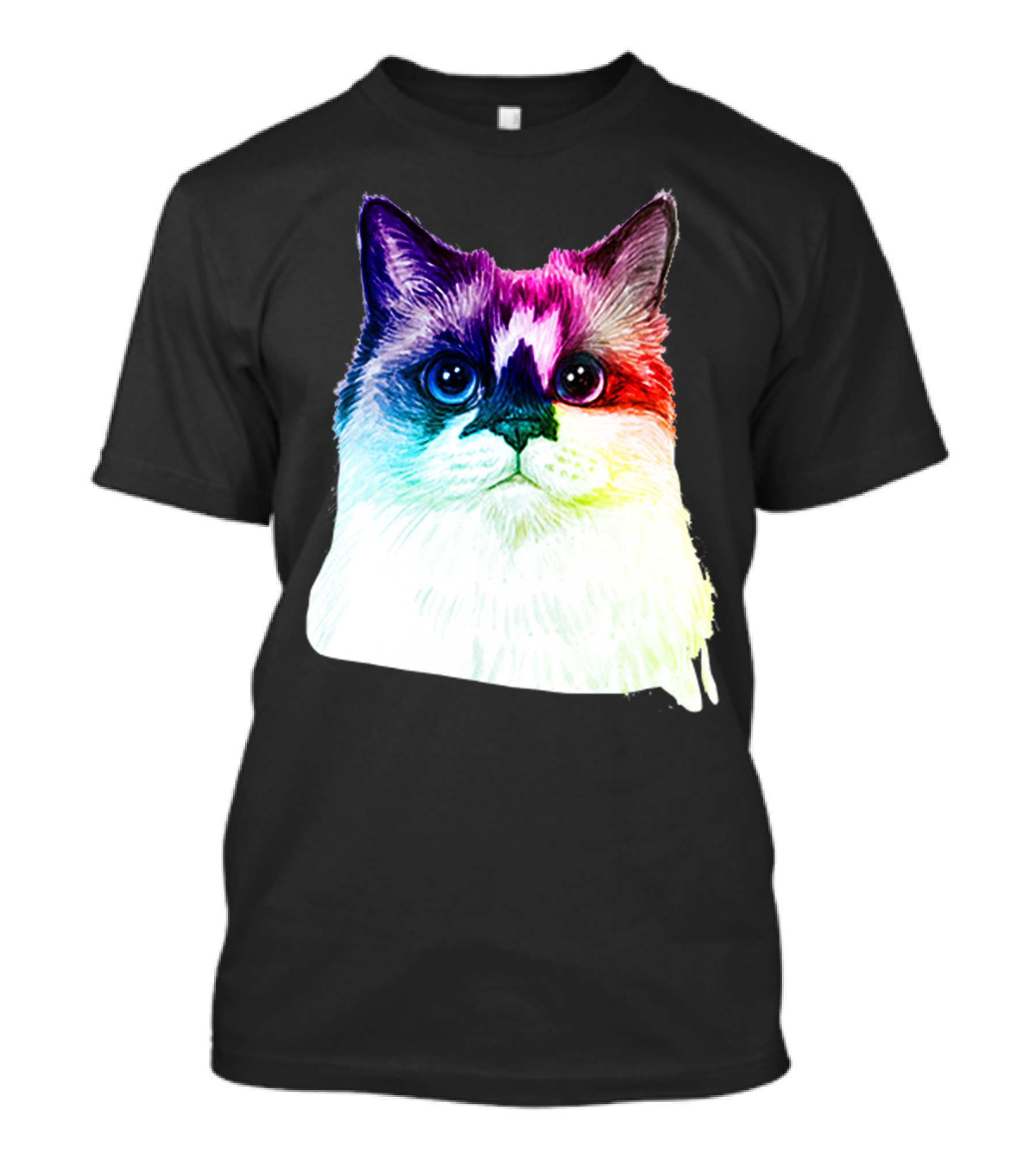 Birman Cat Rainbow Pride Colors T-Shirt