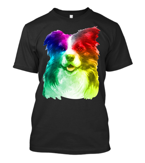 Border Collie Rainbow Pride LGBT T-Shirt