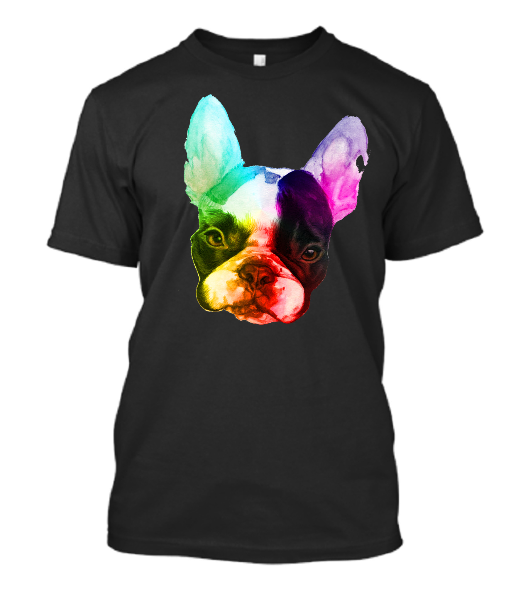 Boston Terrier Rainbow Pride Colors T-Shirt