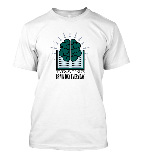 Brainz Brain Day Everyday Open Book T-Shirt