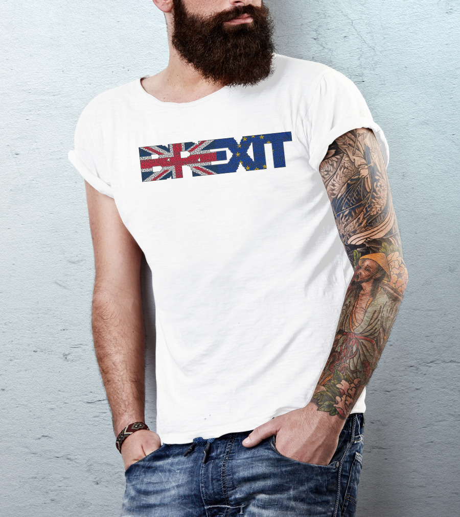 UK EU Flag Brexit Maze Puzzle T-Shirt