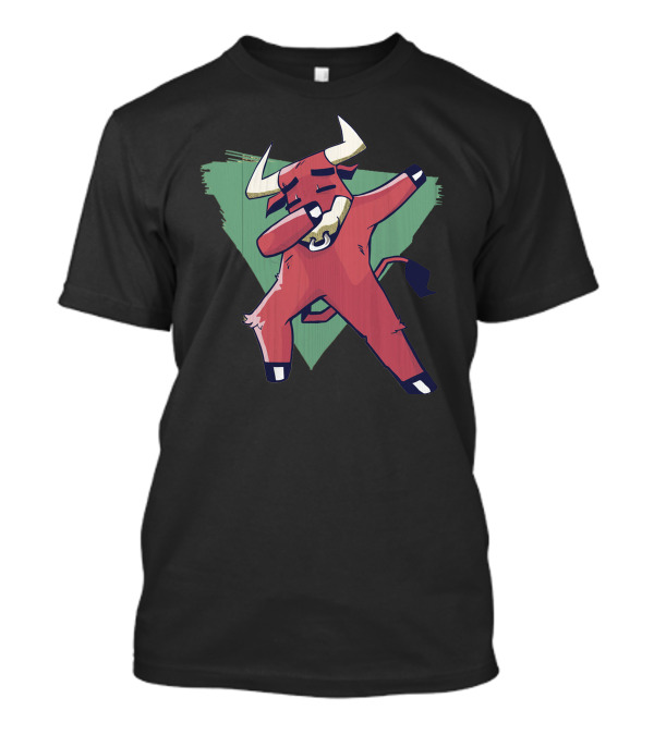 Bull Dabbing Triangle Pose T-Shirt